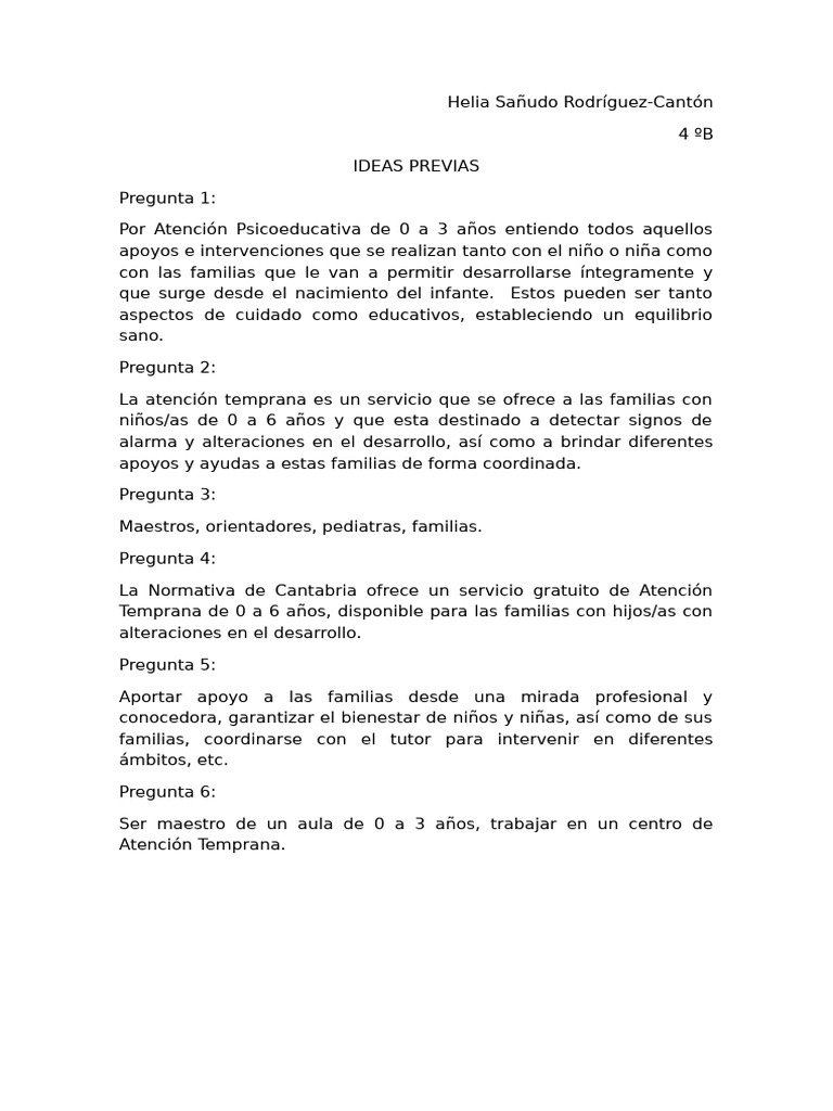 Ideas Previas | PDF