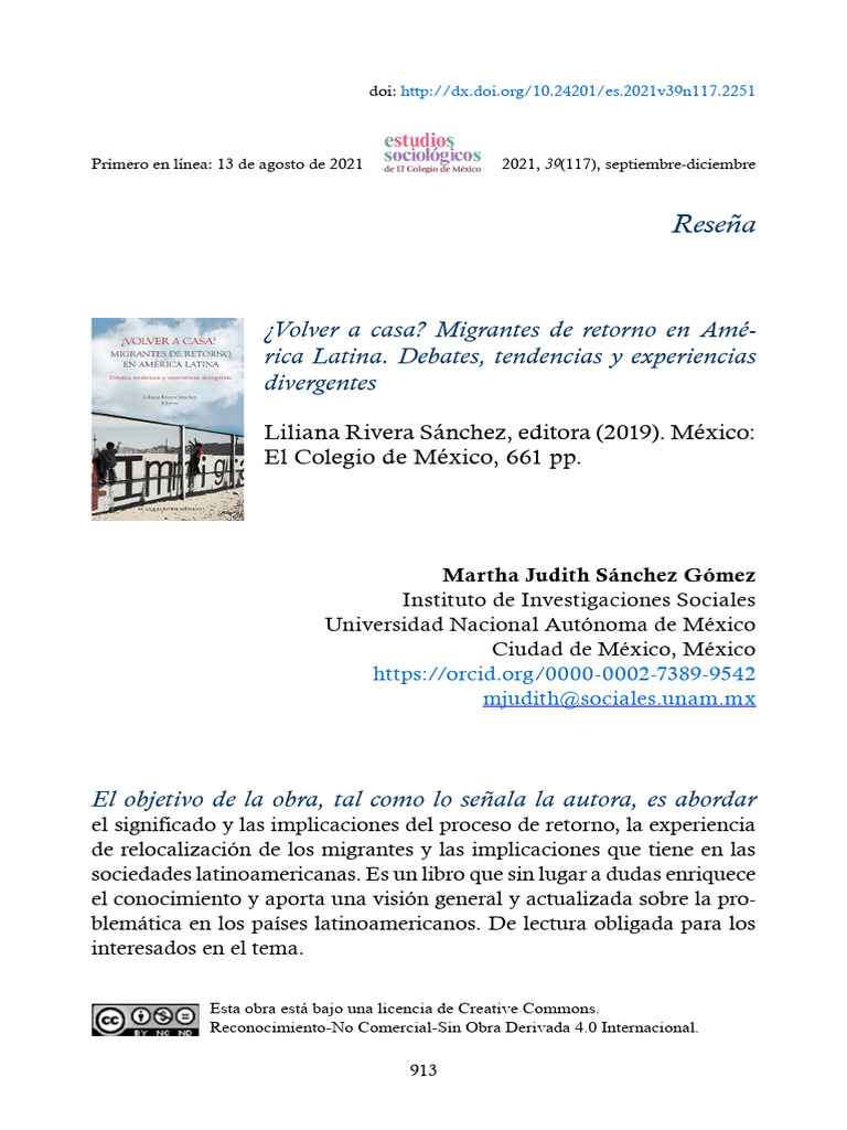 Migrantes de retorno en América Latina | PDF | Migración humana | México