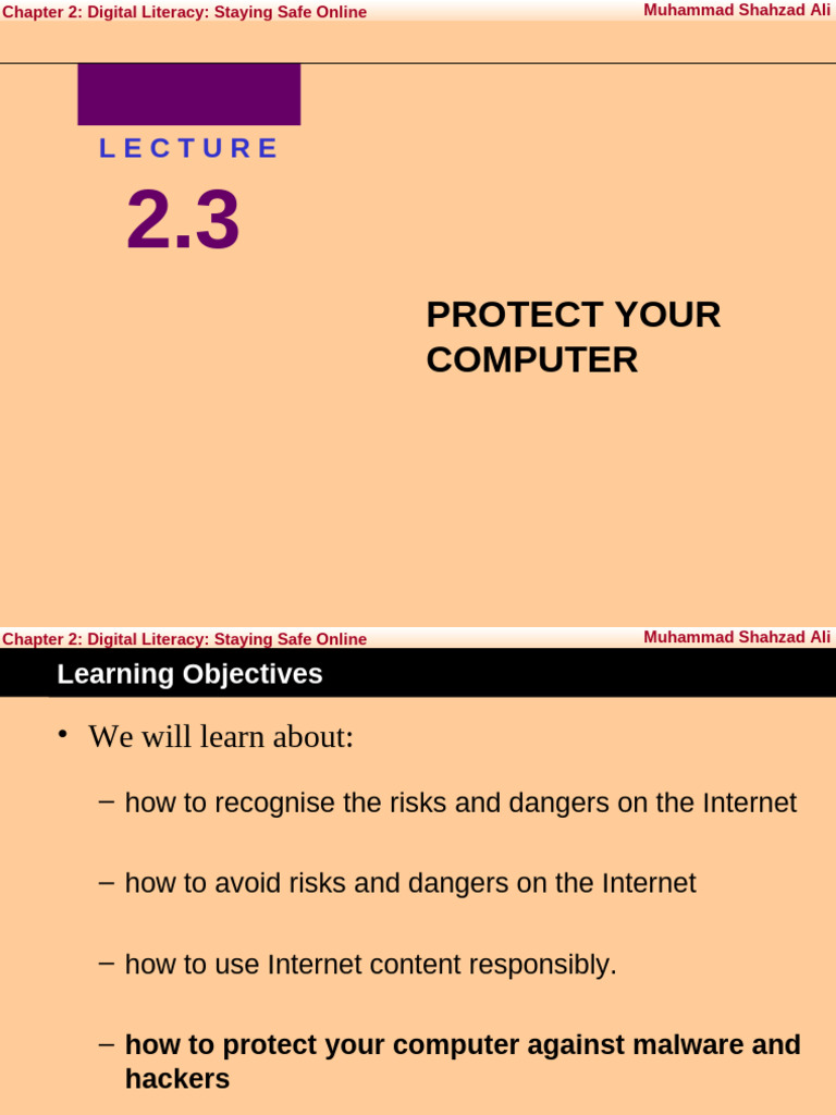 ICT - Grade-7 - Term-3 - Chapter-2 - Module-2.3 (Protect Your Computer ...