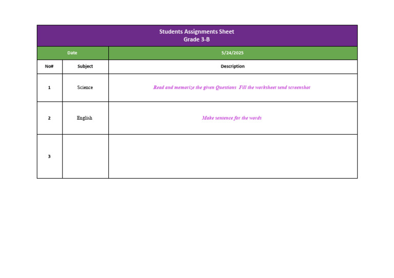 Assignment Sheet (2025) G3B (3) 1 | PDF