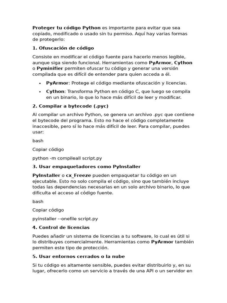 Proteger Código y Seguridad en Python | PDF | Cookie HTTP | Autenticación