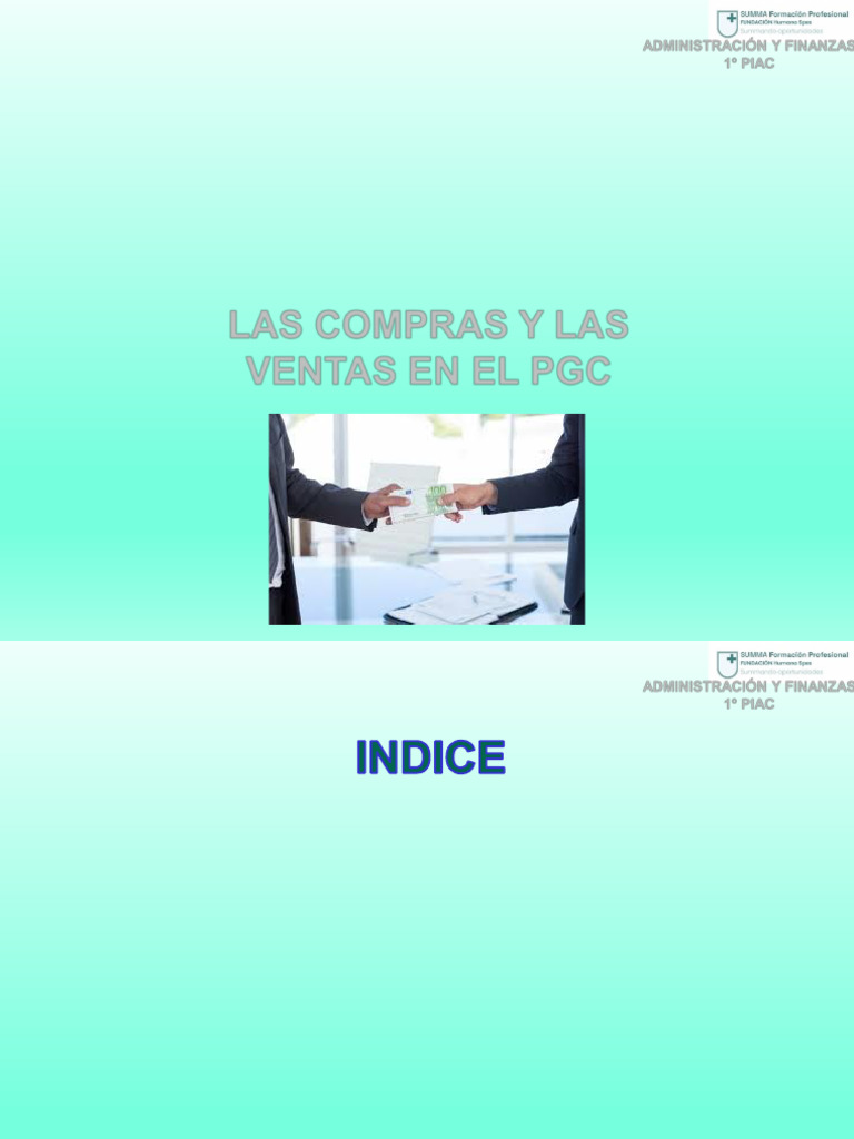 Tema 6 Las Compras y Ventas en El PGC | PDF | Factura | Contabilidad