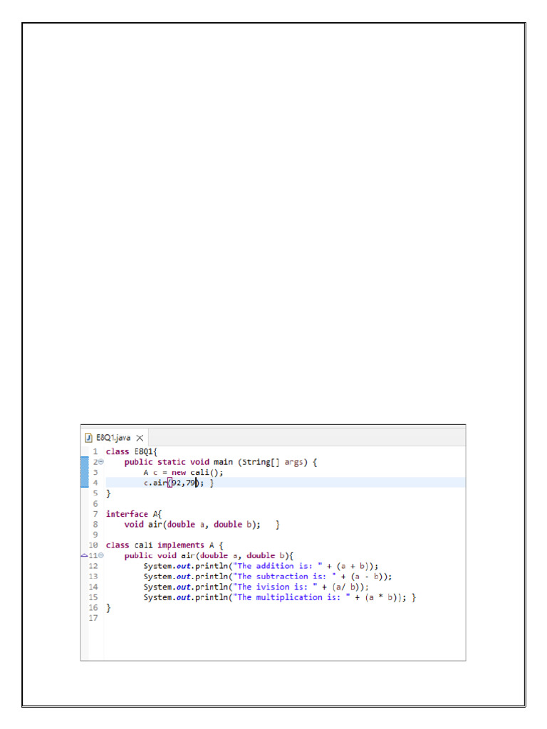 Java Interface Programs for Geometry Calculations | PDF | Method ...