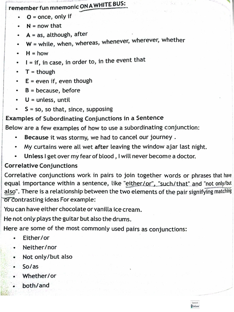 Conjunctions 2 | PDF