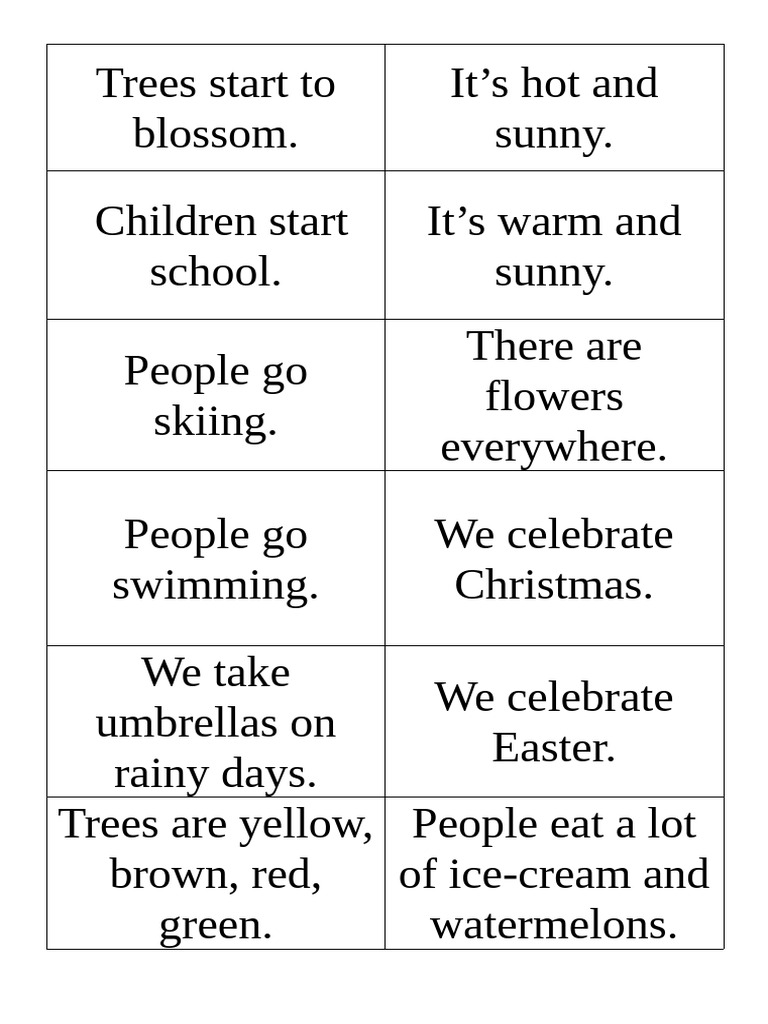 Open Lesson Riddles Seasons Gs3 | PDF