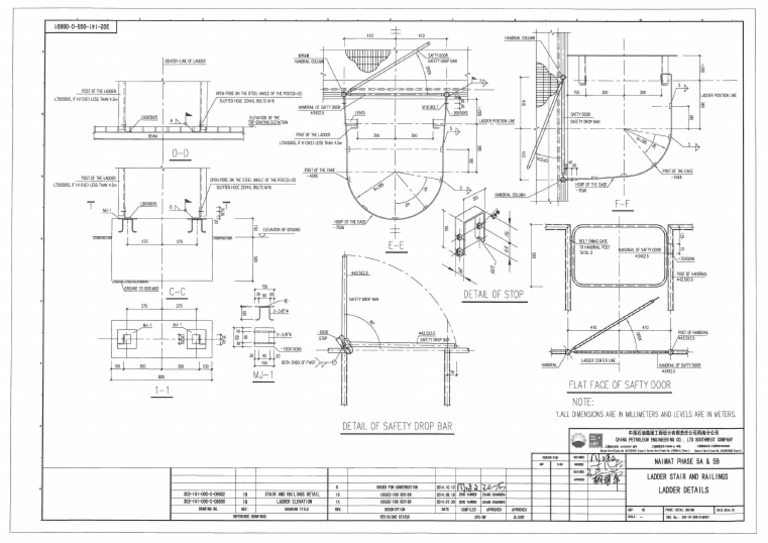 302-141-005-C-08601 - Rev.0 - Ladder Stair and Railings Ladder Details ...