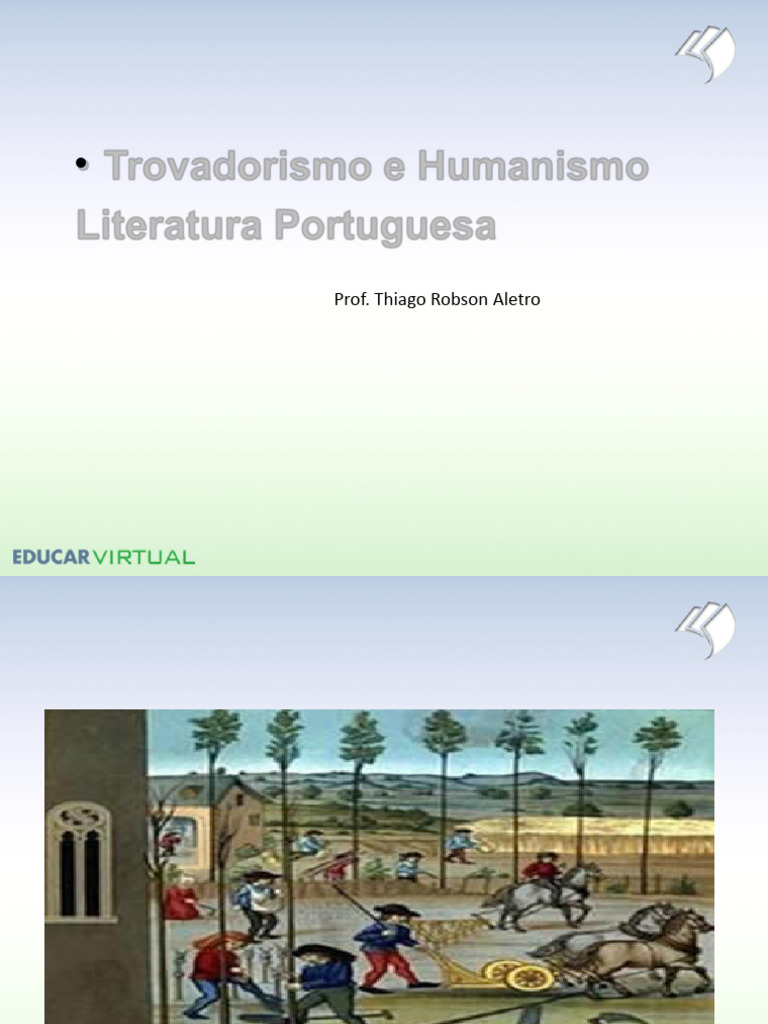 Trovadorismo e Humanismo Literatura Portuguesa | PDF