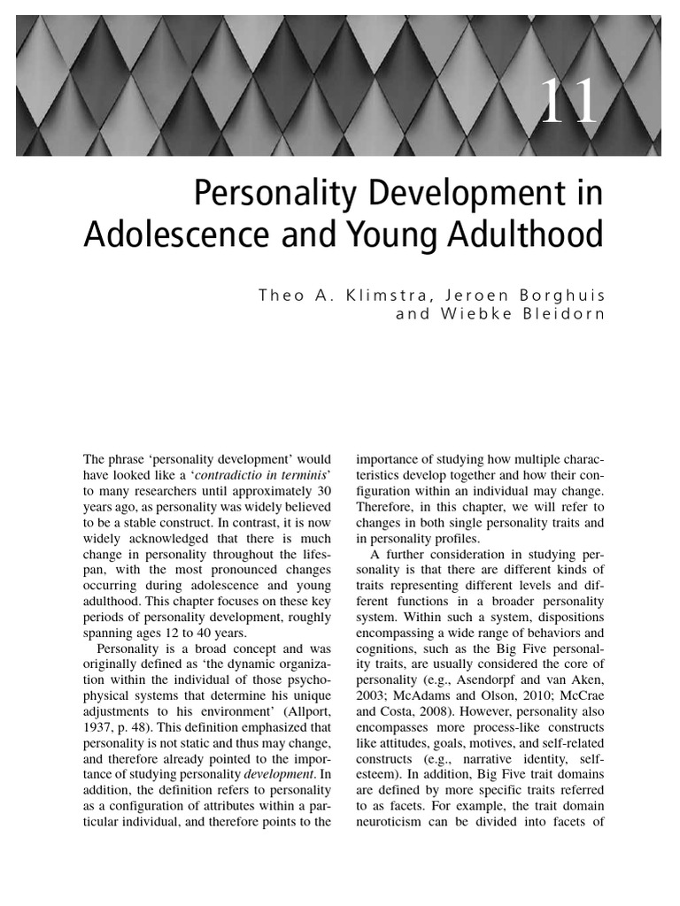 TP DevelopmentInYounghood | PDF | Self Esteem | Adolescence