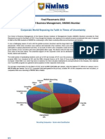 SBM Final Placement Report 2012
