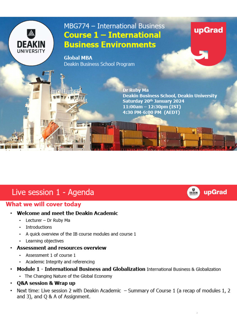International Business Course Overview | PDF | Globalization | World ...