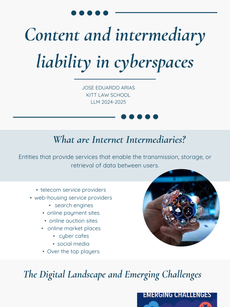 Intermediary Liability and Safe Harbor Rules | PDF | Online Copyright ...
