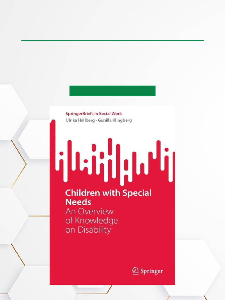 Children With Special Needs An Overview of Knowledge On Disability Full ...