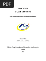 Download Makalah Font by Dali NurFaridah SN86699056 doc pdf