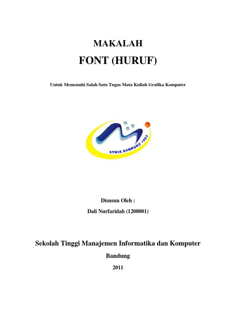 Makalah Font