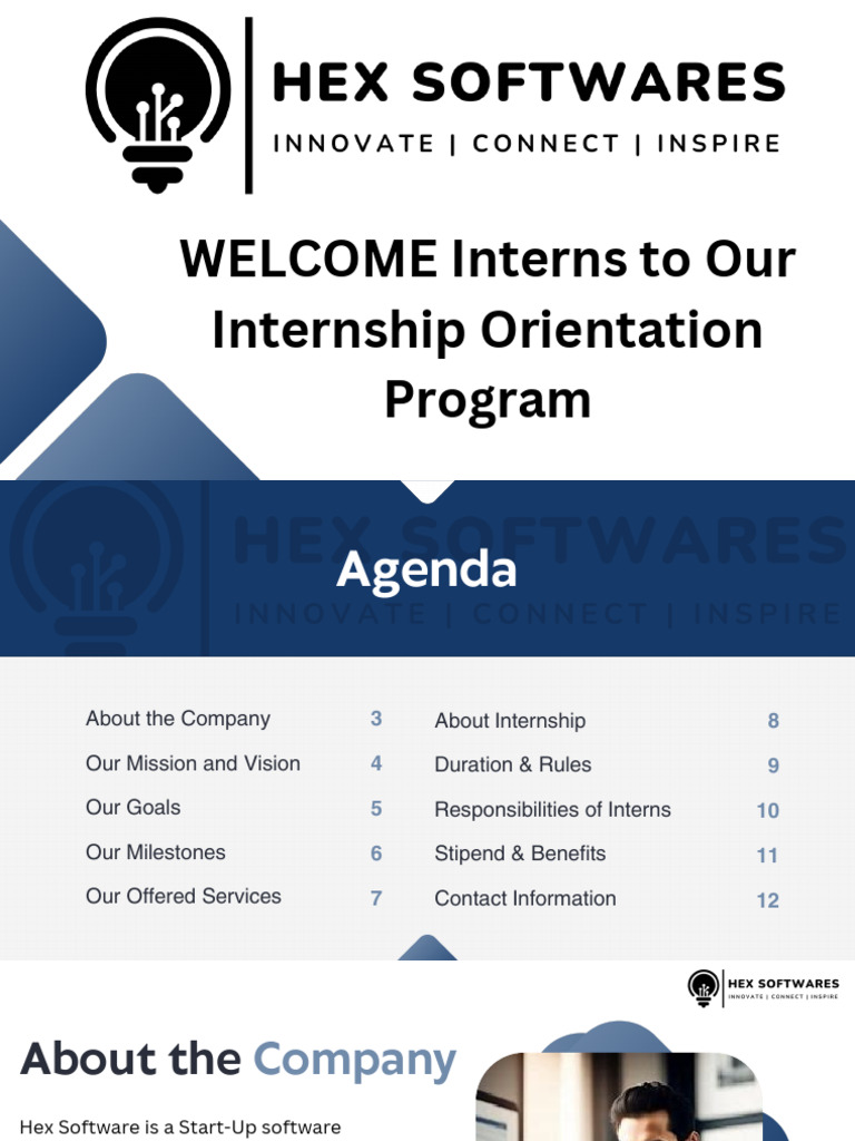 Hex Software Internship Orientation Guide | PDF | Internship | Job Hunting