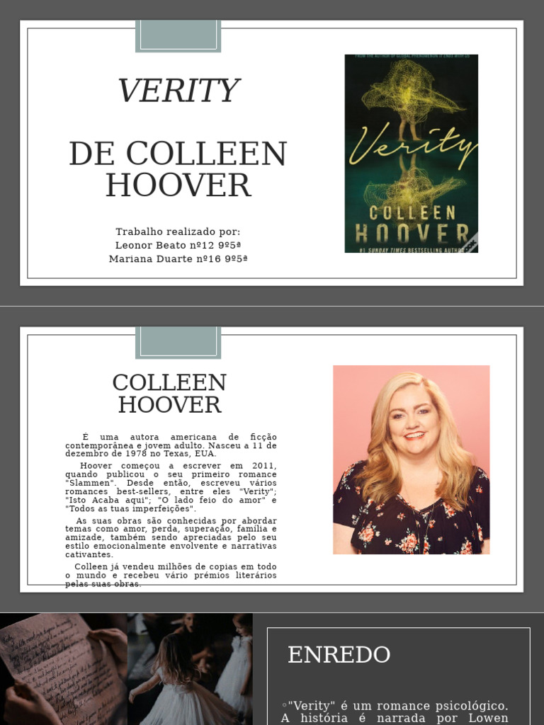 "Verity: Romance Psicológico de Colleen Hoover" | PDF