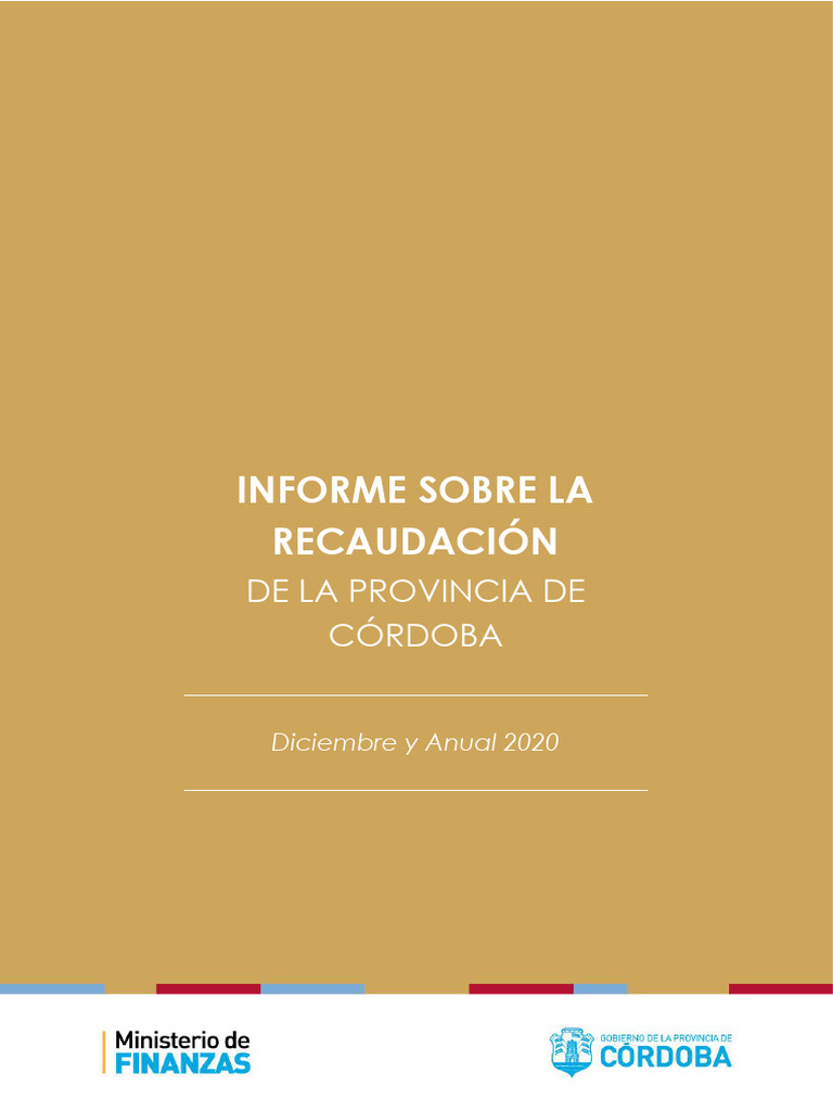 Recaudación Córdoba Diciembre 2020 | PDF | Índice de precios al ...