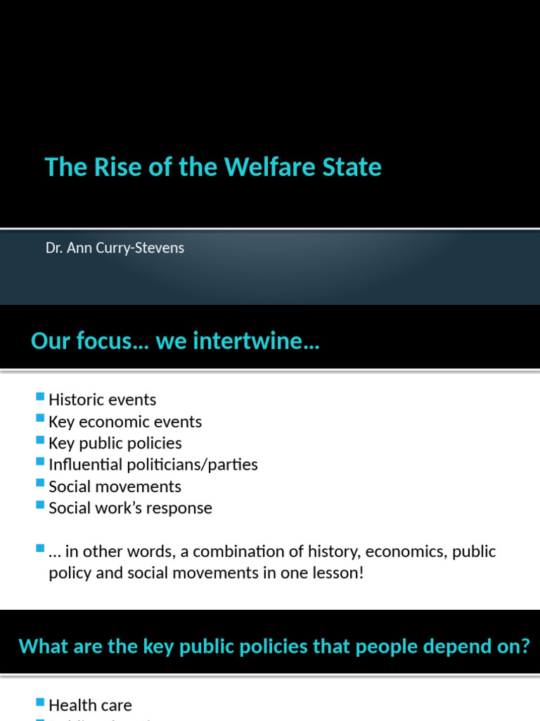 Class 1 Video 3 The Rise of The Welfare State | PDF | Welfare State ...