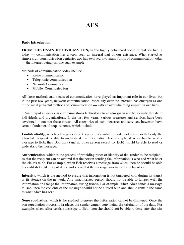 AES | PDF