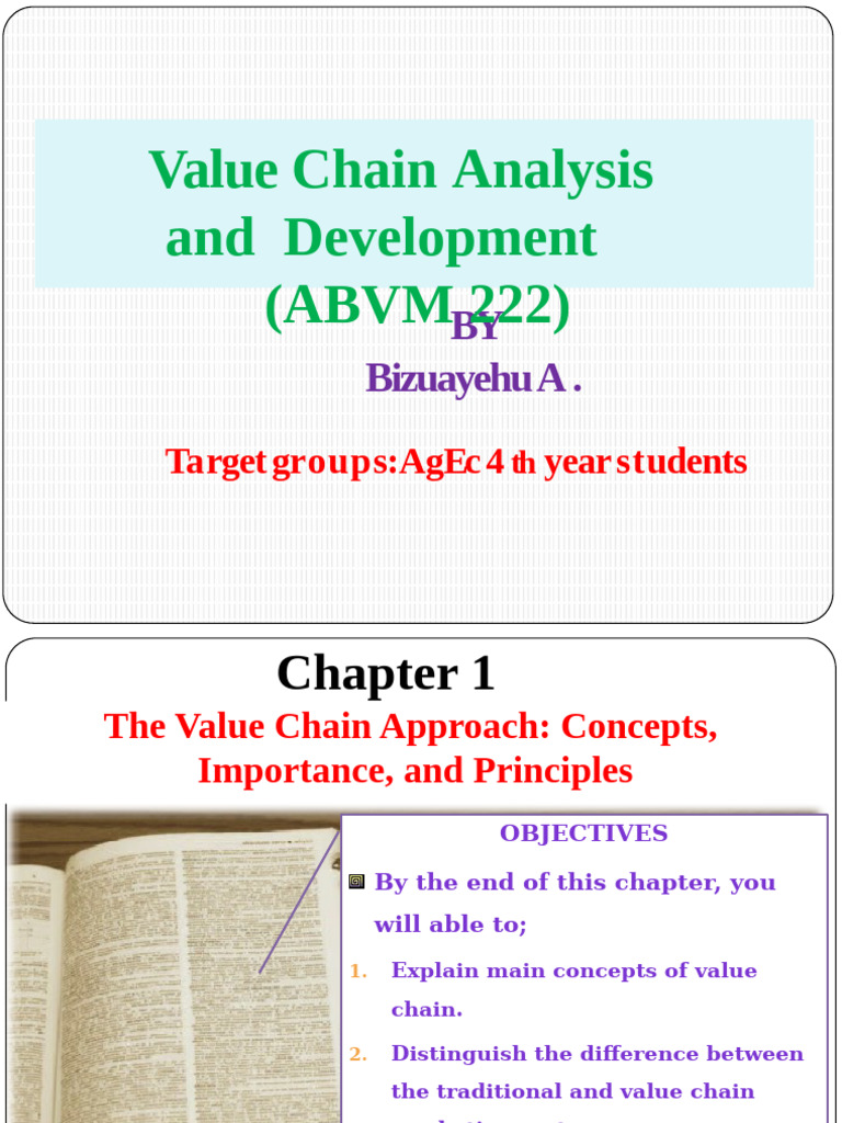Value Chain Analysis in Agriculture | PDF | Governance | Supply Chain