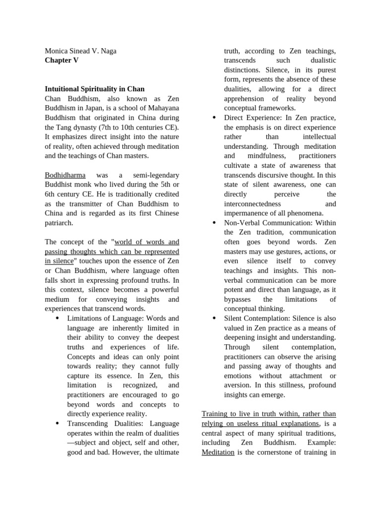 Chapter V | PDF | Zen | Kōan