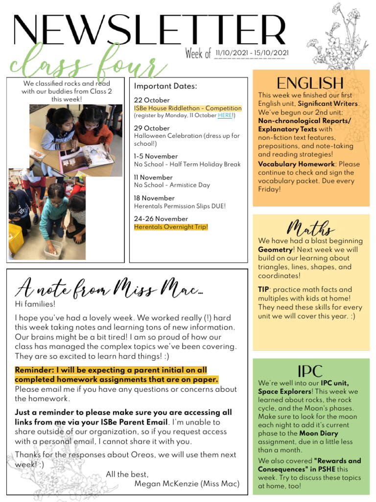 2500 C4+Newsletter +week+7 | PDF
