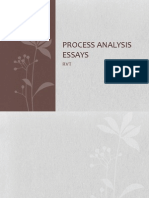 Process Analysis Essays