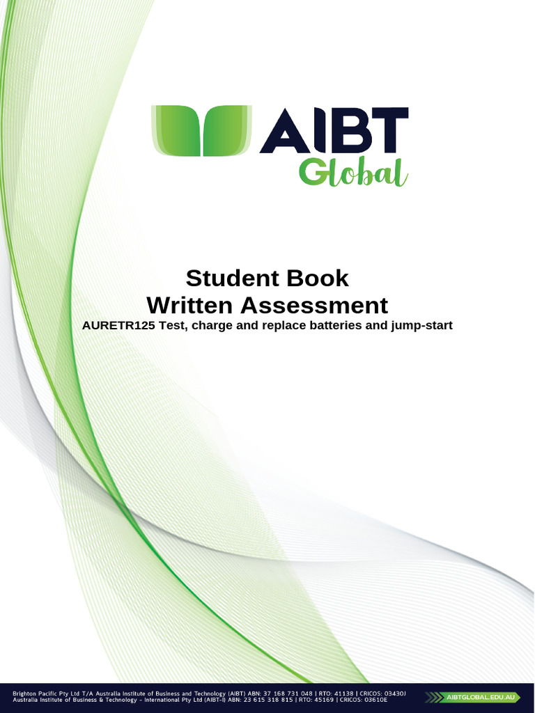 AURETR125 Battery Assessment Guide | PDF | Lithium Ion Battery ...