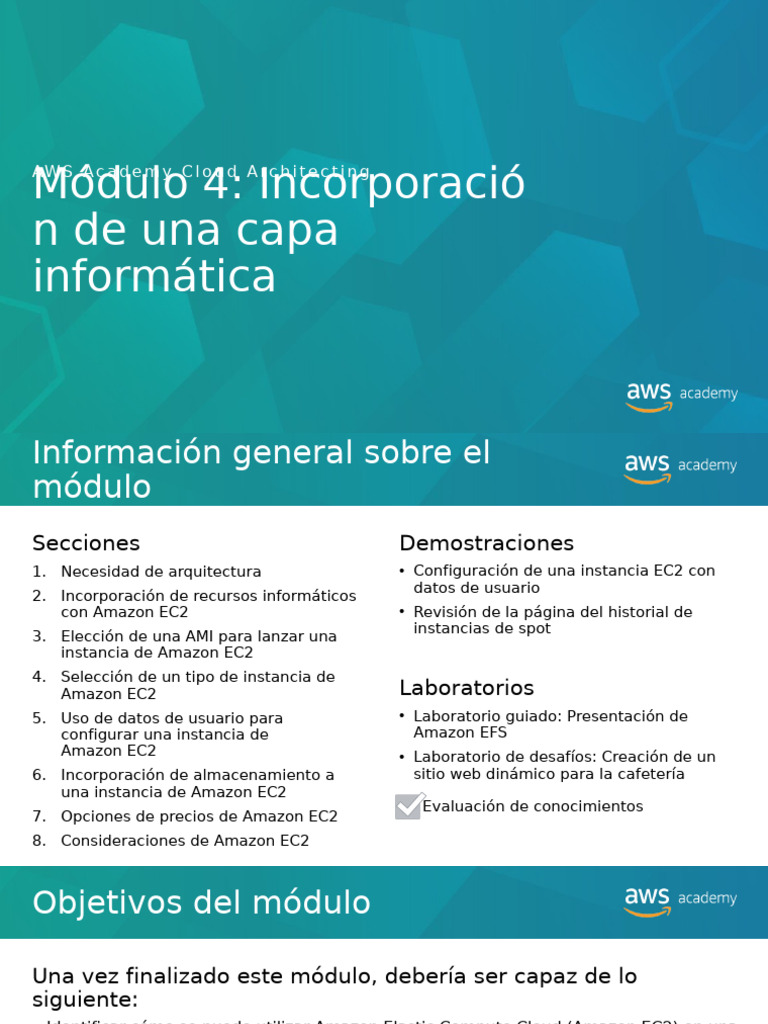 Incorporación de Amazon EC2 en Arquitectura | PDF | Servicios web de ...