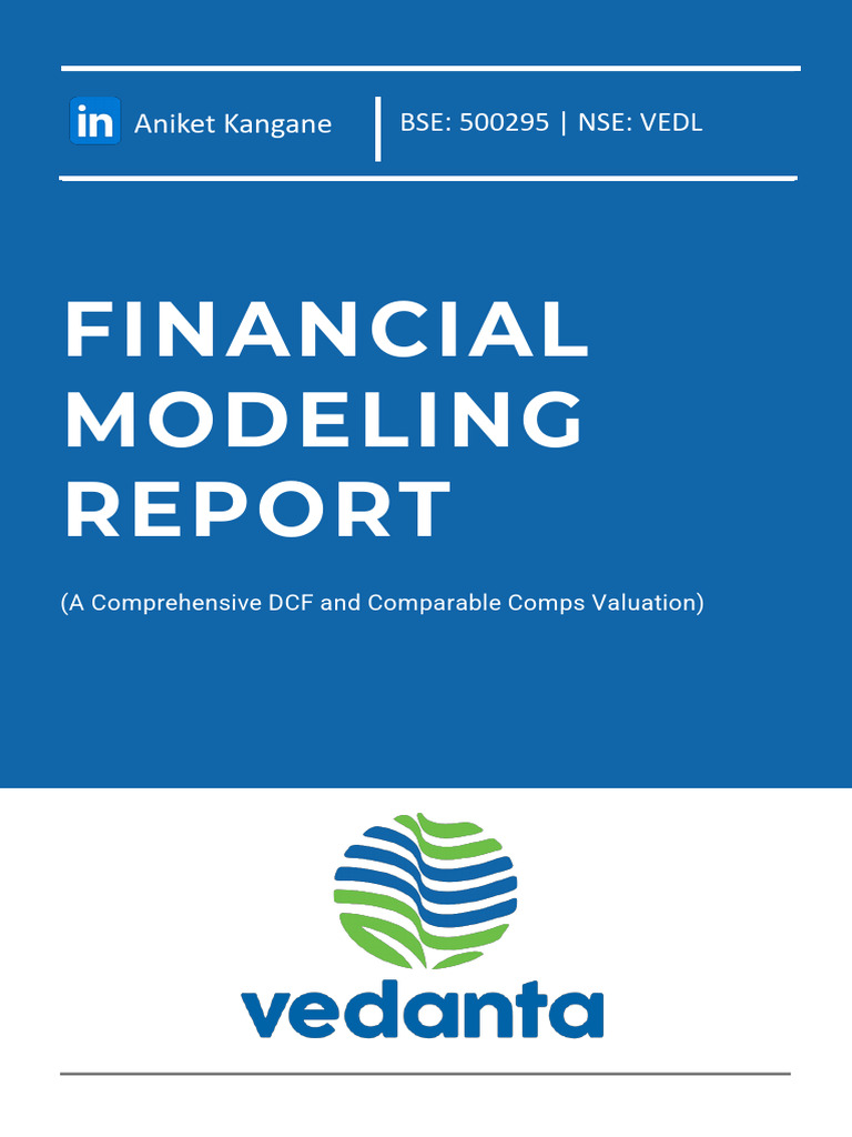Vedanta Ltd Financial Modeling Report | PDF | Corporations | Economies