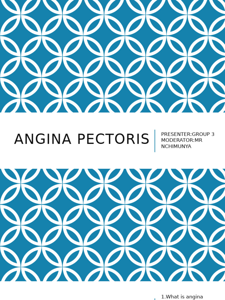 Understanding Angina Pectoris Symptoms | PDF | Coronary Artery Disease ...