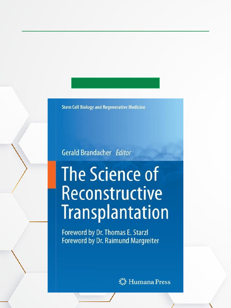 The Science of Reconstructive Transplantation Annotated PDF Download ...