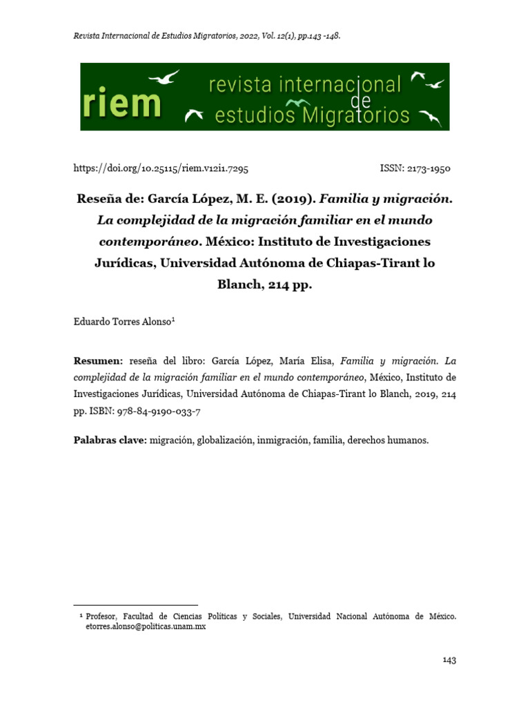 Complejidad de la Migración Familiar | PDF | Migración humana | Familia