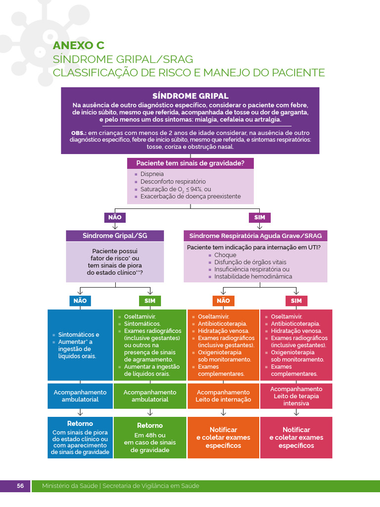 Manejo da Síndrome Gripal e SRAG | PDF | Doenças e distúrbios ...