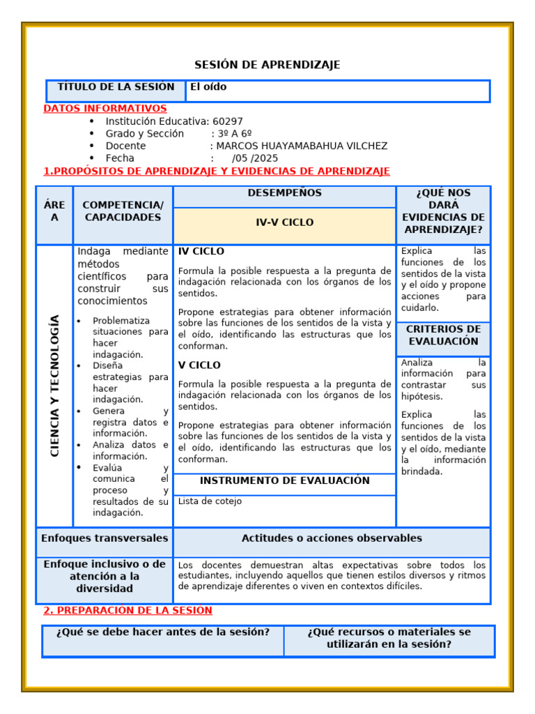 C-T) Oido Marcos | PDF | Escuchando | Oído