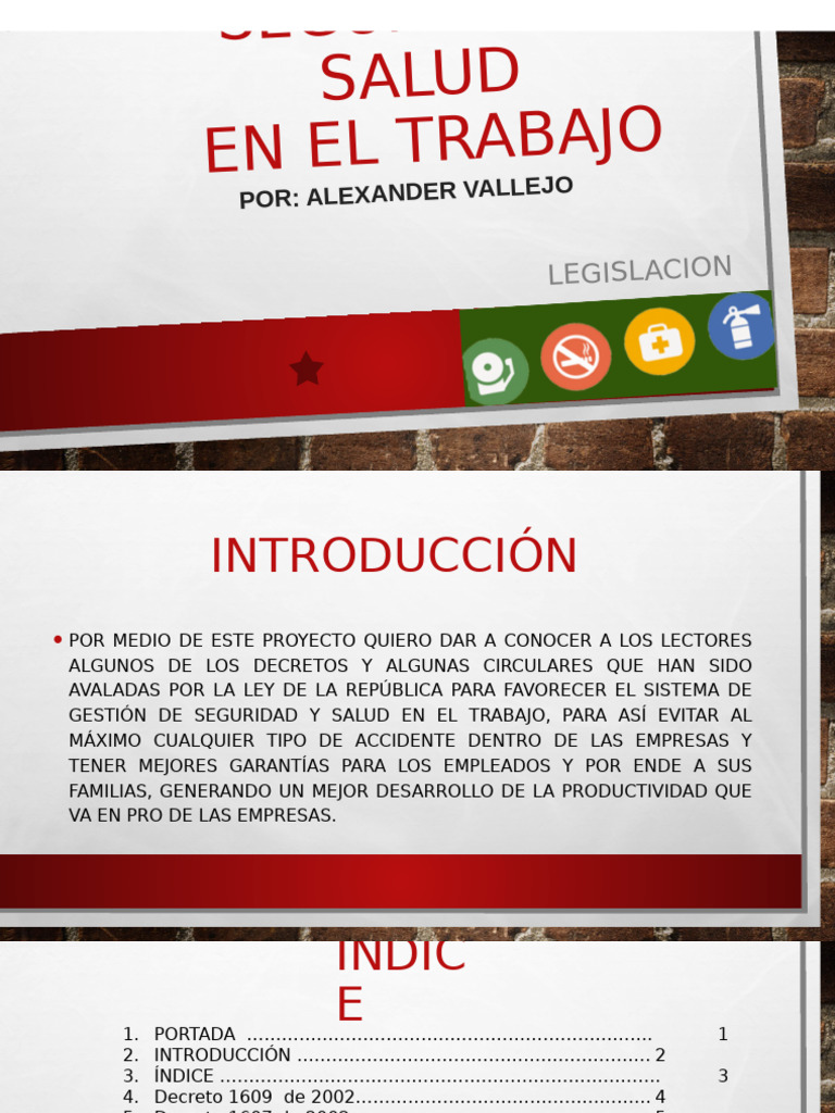 Seguridad y Salud en El Trabajo | PDF | Seguridad y salud ocupacional