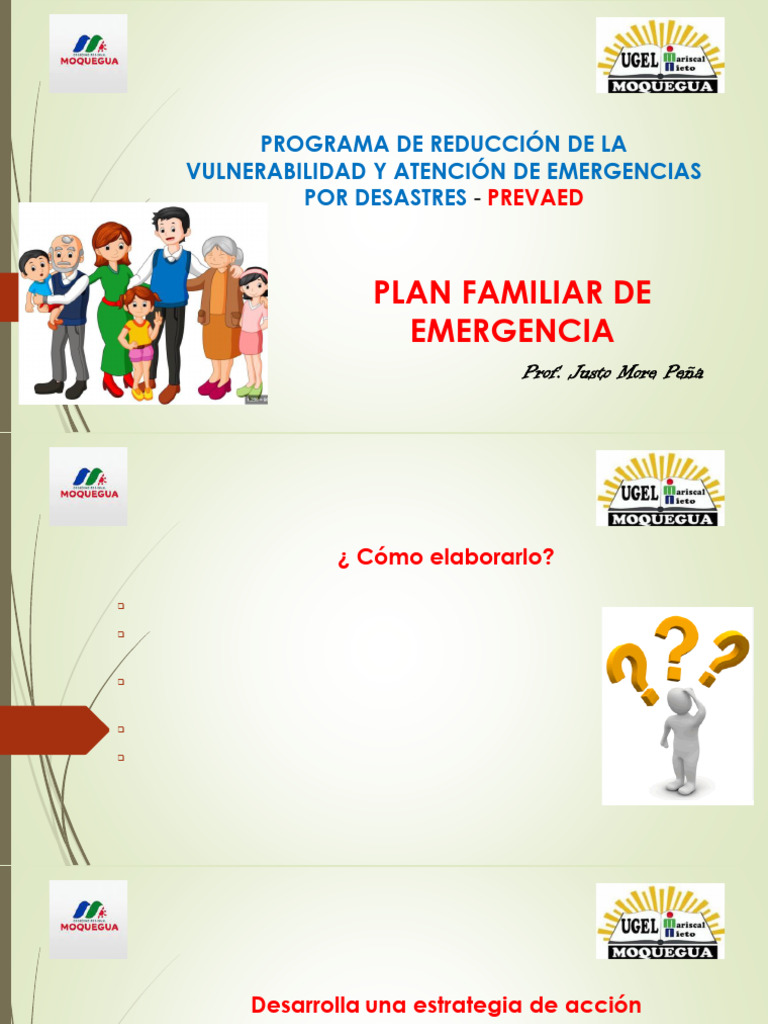 Cómo Elaborar un Plan Familiar de Emergencia | PDF