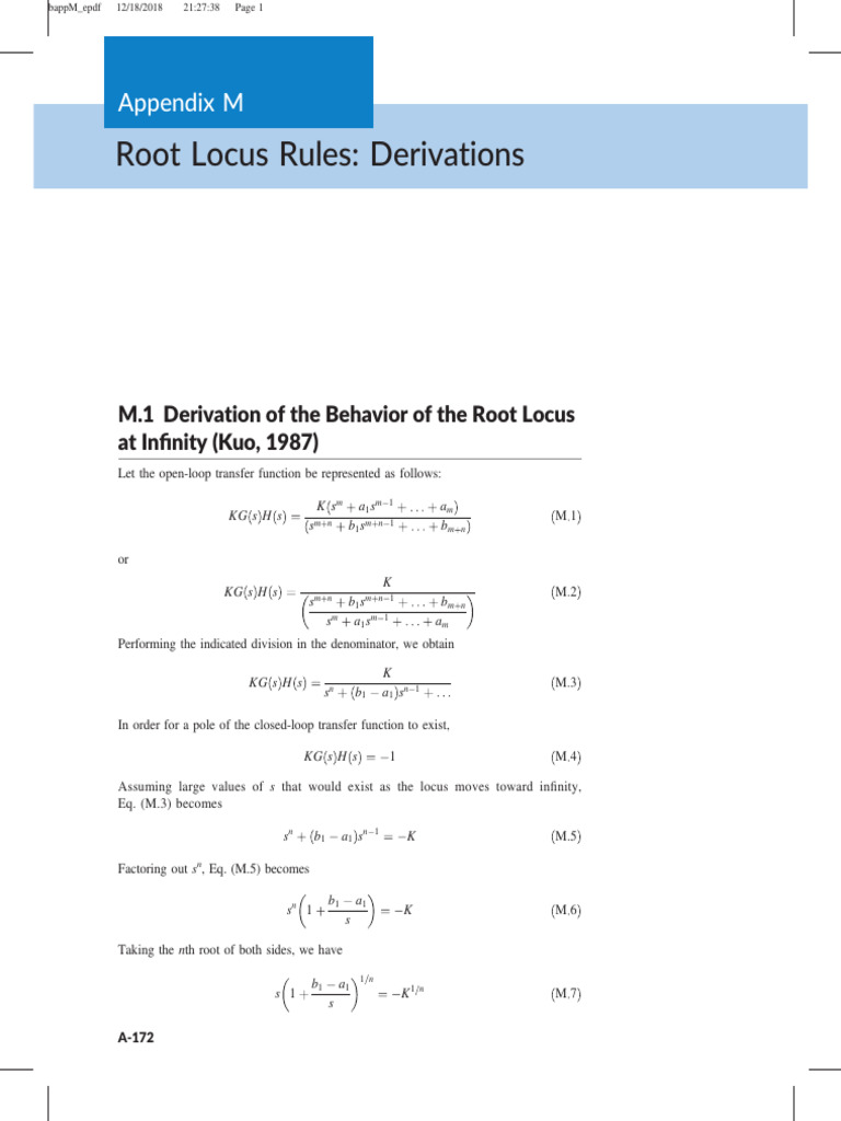 Appendix_M | PDF | Zero Of A Function | Mathematical Analysis