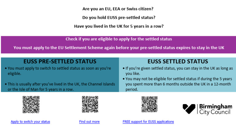 EUSS Pre-Settled to Settled Status Guide | PDF