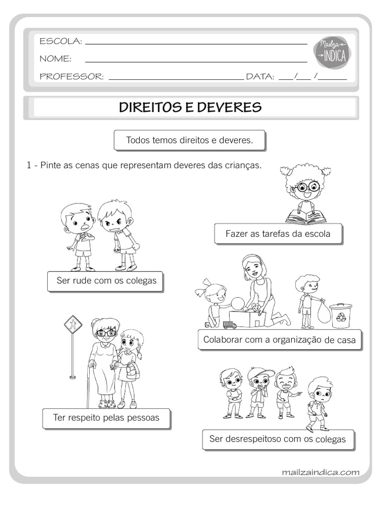 Deveres do Aluno na Escola | PDF