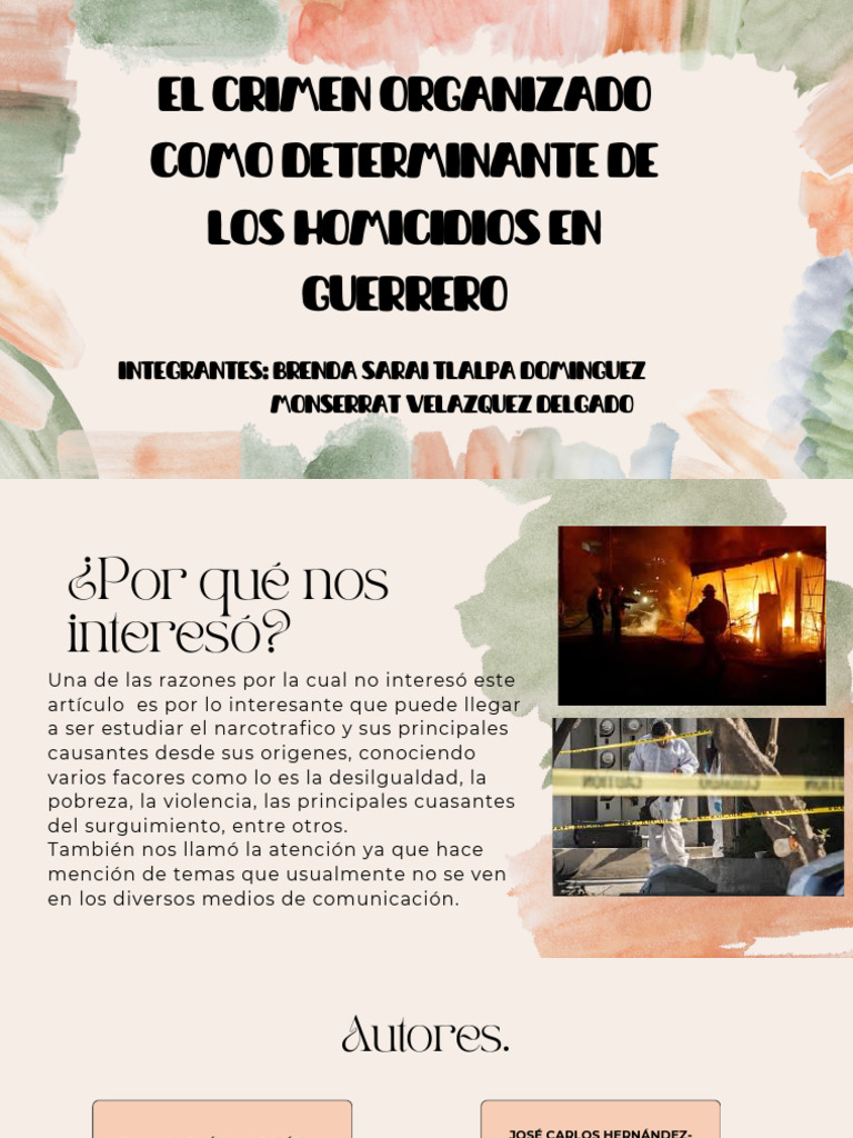 Crimen Organizado y Homicidios en Guerrero | PDF | Violencia