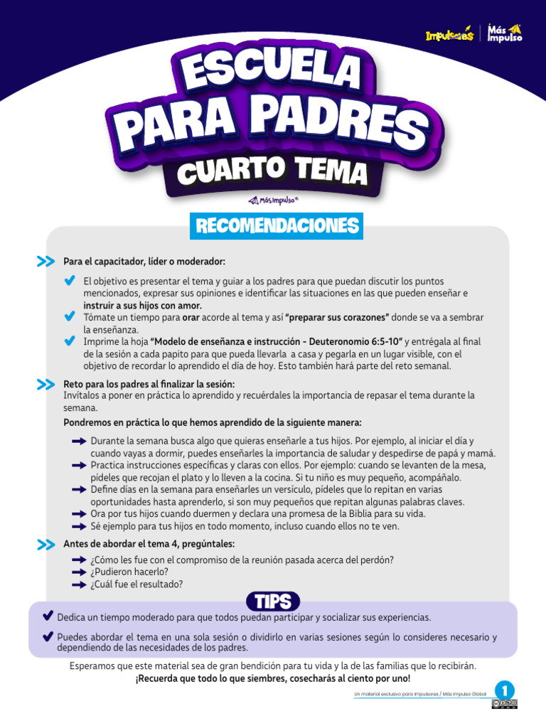 Tema 4 Ensenar e Instruir | PDF | Fruto Del Espiritu Santo | Amor