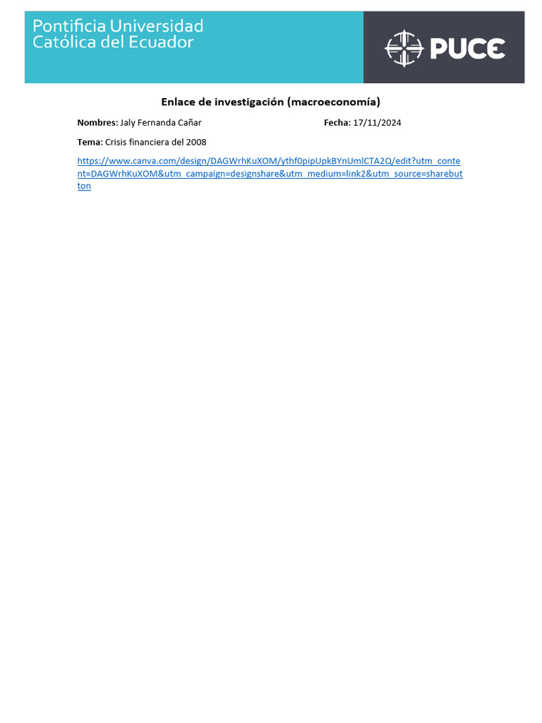 Análisis de la crisis financiera 2008 | PDF