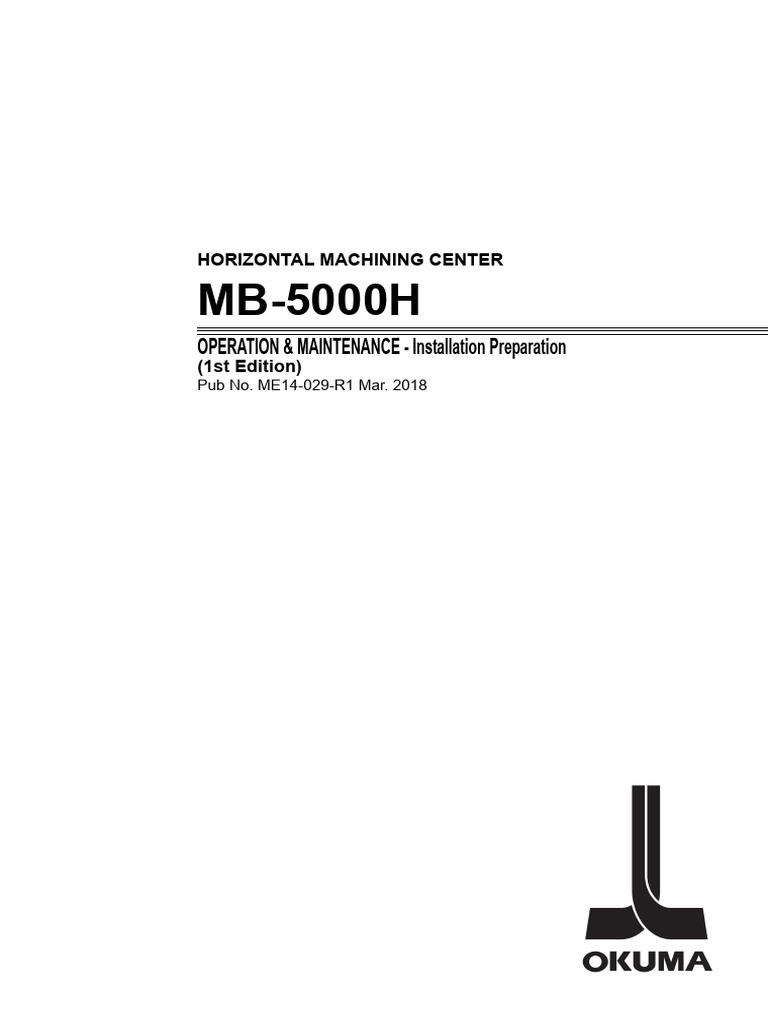 MB-5000H Horizontal Machining Setup Guide | PDF | Acceleration | Coolant