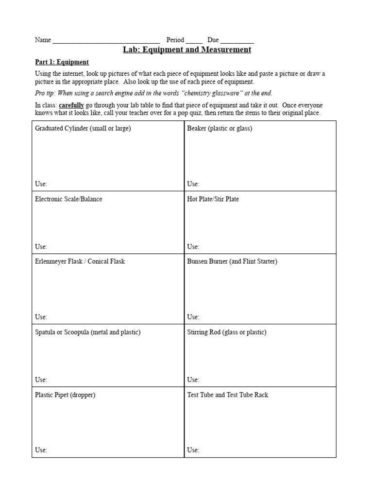 Lab Equipment Identification Guide | PDF