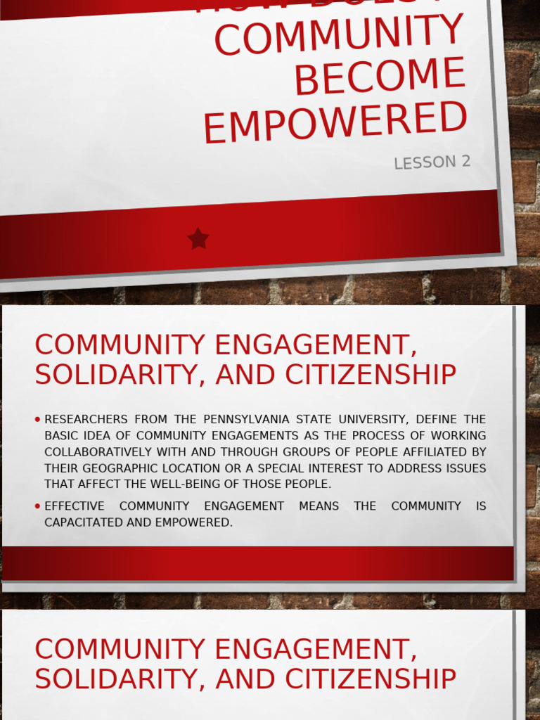 Empowering Communities Through Engagement | PDF | Community | Social ...