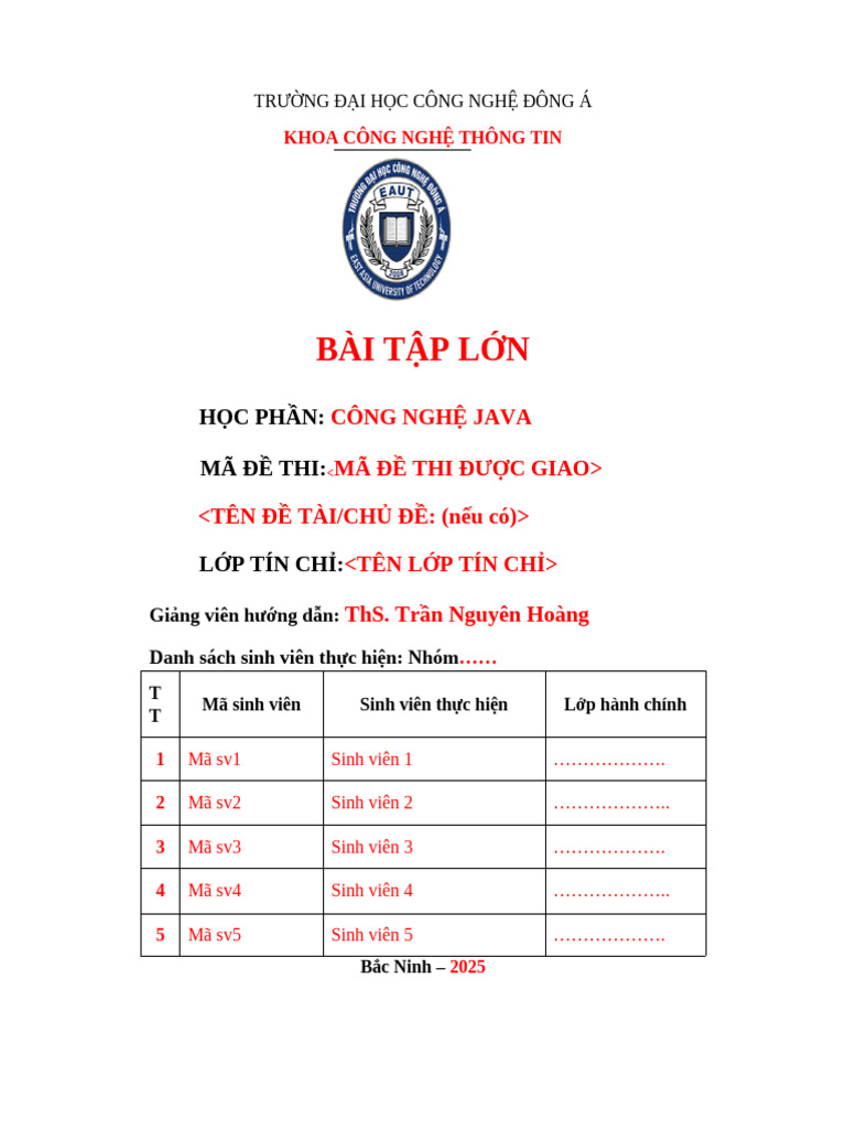 File Template BTL 2024 2025 | PDF