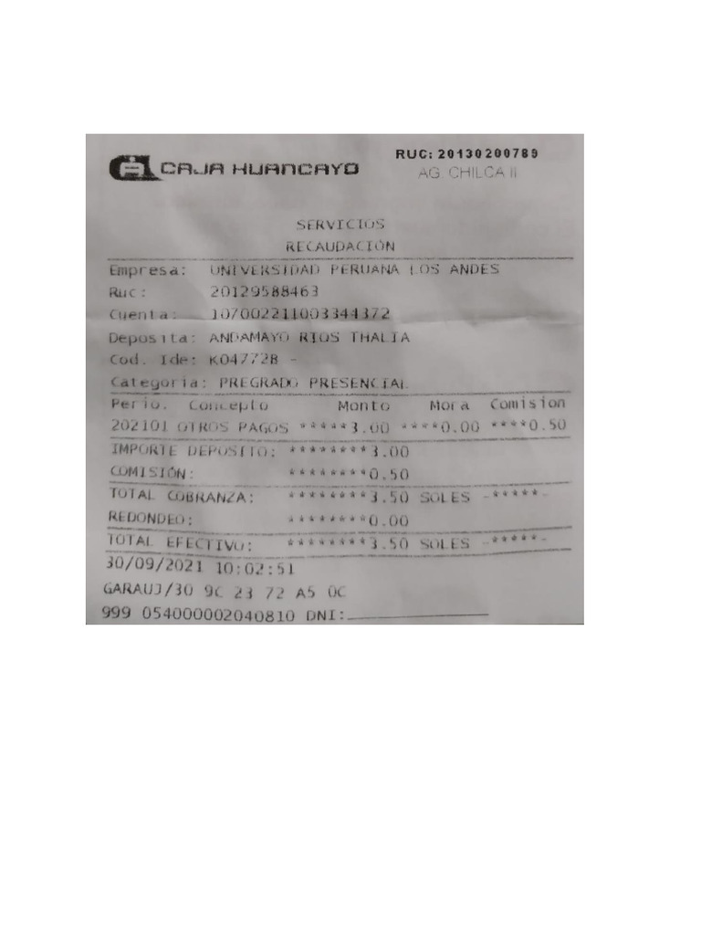 Recibo de Pago | PDF