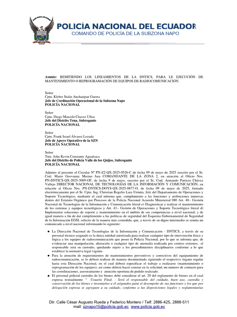 PN SZN QX 2025 0513 C | PDF | Policía