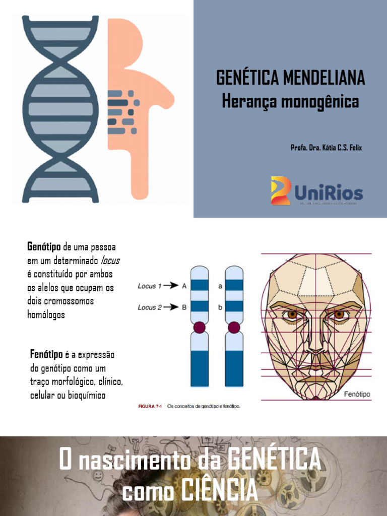 Herança Monogênica na Genética Mendeliana | PDF | Genética | Biologia